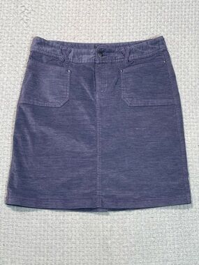 Merrell Womens Soft Corduroy Skirt Purple Hiking Fishing Camping Size 8